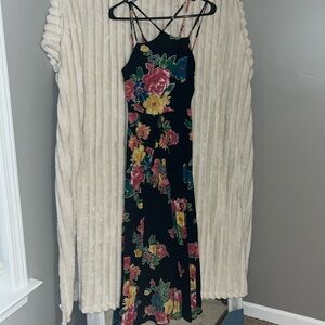 Floral maxi with shorts